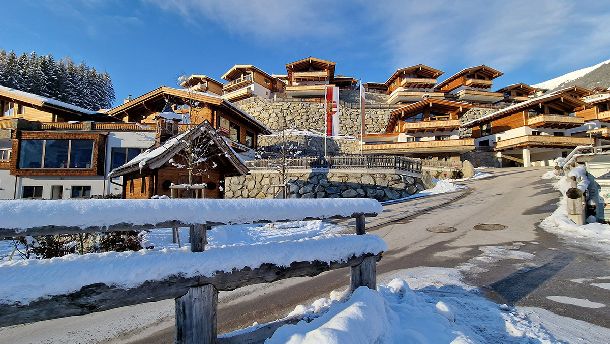 Aankomst in Nationalpark Chalets